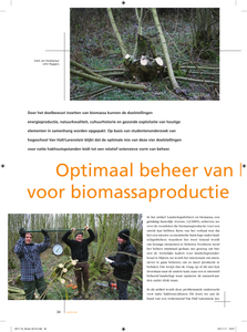 Optimaal beheer van hakhoutpercelen voor biomassaproductie