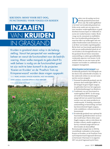 Inzaaien van kruiden in grasland