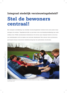 Integraal stedelijk vernieuwingsbeleid? Stel de bewoner centraal!