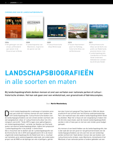 Landschapsbiografieën in alle soorten en maten