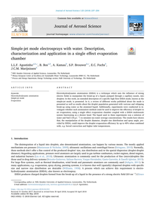 Simple-jet mode electrosprays with water