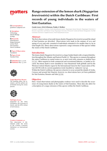 Range extension of the lemon shark (Negaprion brevirostris) within the Dutch Caribbean