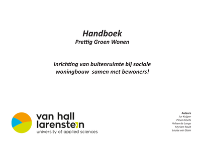 Handboek Prettig Groen Wonen