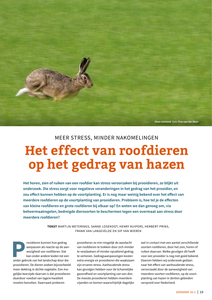 Het effect van roofdieren op het gedrag van hazen