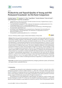 Productivity and topsoil quality of young and old permanent grassland