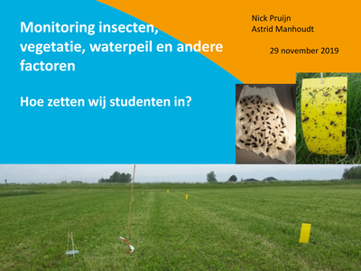 Monitoring insecten, vegetatie, waterpeil en andere factoren