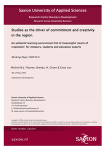 Studios as the driver of commitment and creativity