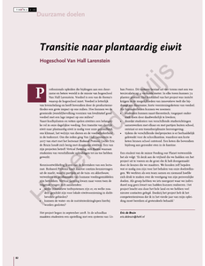 Transitie naar plantaardig eiwit