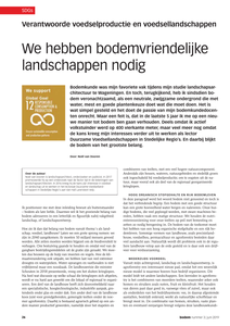 We hebben bodemvriendelijke landschappen nodig