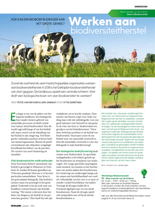 Werken aan biodiversiteitherstel