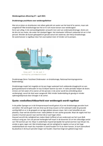 Drukdrainage prachtkans voor weidevogelbeheer