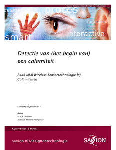 Detectie van (het begin van) een calamiteit