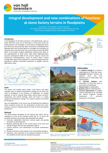 Integral development and new combinations of functions at stone factory terrains in floodplains