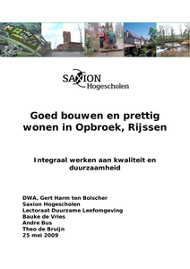 Goed bouwen en prettig wonen in Opbroek, Rijssen