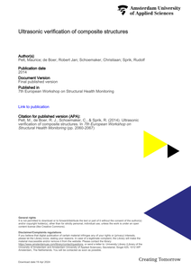 Ultrasonic verification of composite structures