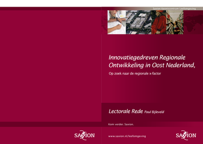 Innovatiegedreven regionale ontwikkeling in Oost Nederland