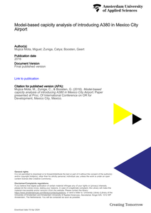 Model-based capicity analysis of introducing A380 in Mexico City Airport