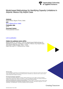 Model-based Methodology for Identifying Capacity Limitations in Airports: Mexico City Airport Case