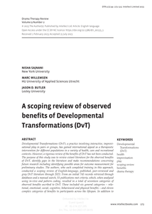 A scoping review of observed benefits of Developmental Transformations (DvT)