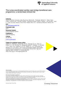 The nurse-coordinated cardiac care bridge transitional care programme: a randomised clinical trial