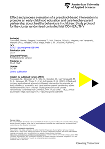 Effect and process evaluation of a preschool-based intervention to promote an early childhood education and care teacher-parent partnership about healthy behaviours in children: Study protocol for the cluster randomised controlled trial CO-HEALTHY