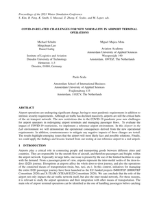 COVID-19-related challenges for new normality in airport terminal operations