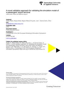 A novel validation approach for validating the simulation model of a passengers' airport terminal