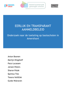 Eerlijk en transparant aanmeldbeleid