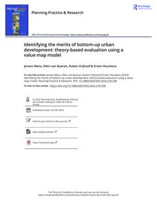 Identifying the merits of bottom-up urban development