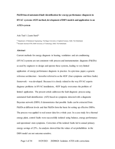 P&ID-based automated fault identification for energy performance diagnosis in HVAC systems: 