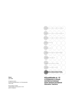 A Comparison of Stress and Burnout between Dutch General and Special Education Teachers