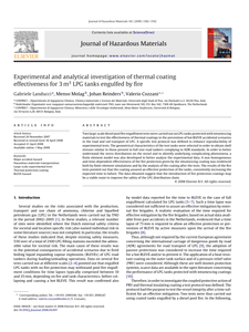 Experimental and analytical investigation of thermal coating effectiveness for 3m3 LPG tanks engulfed bij fire