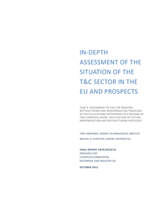 In-depth assessment of the situation of the textile and clothing sector in the EU and prospects